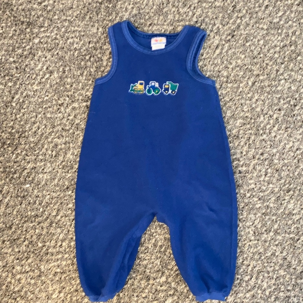 ✨SOLD✨ Vintage Label Carters Cobalt Blue Train Fleece Jumper